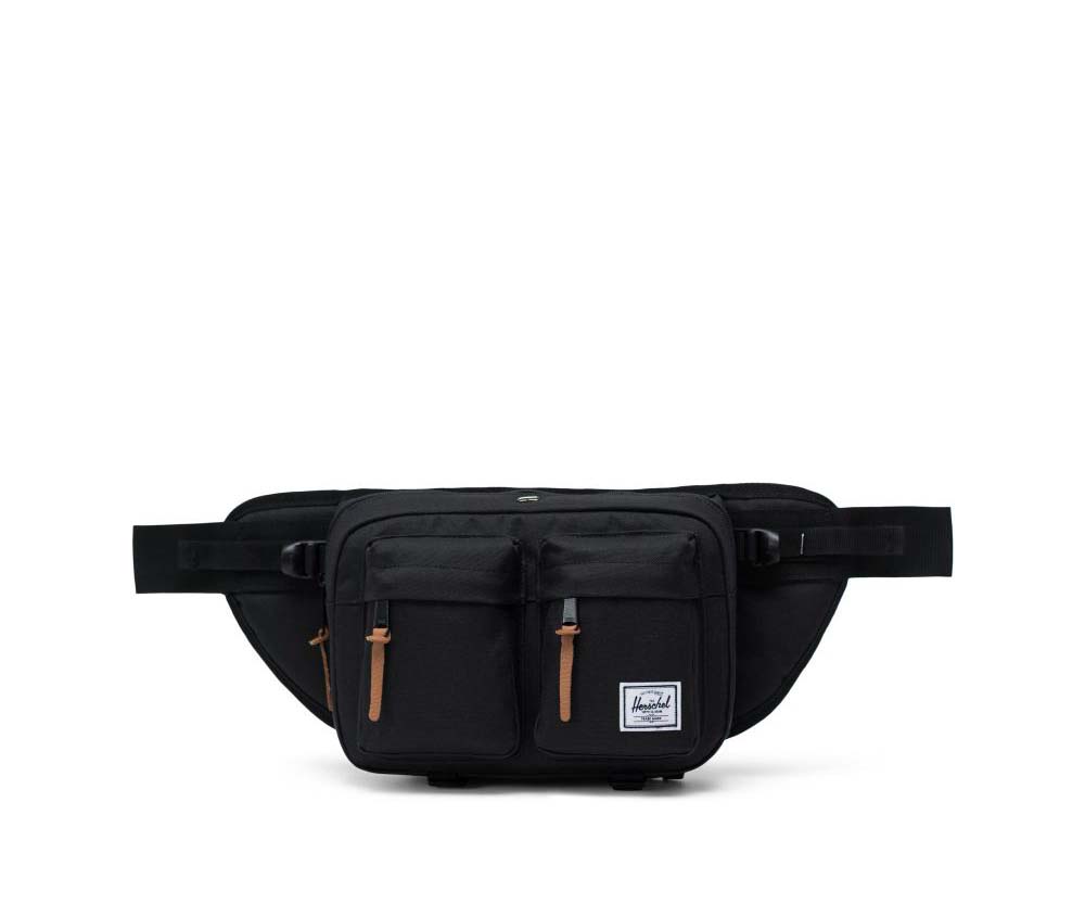image of a black herschel eighteen hip pack