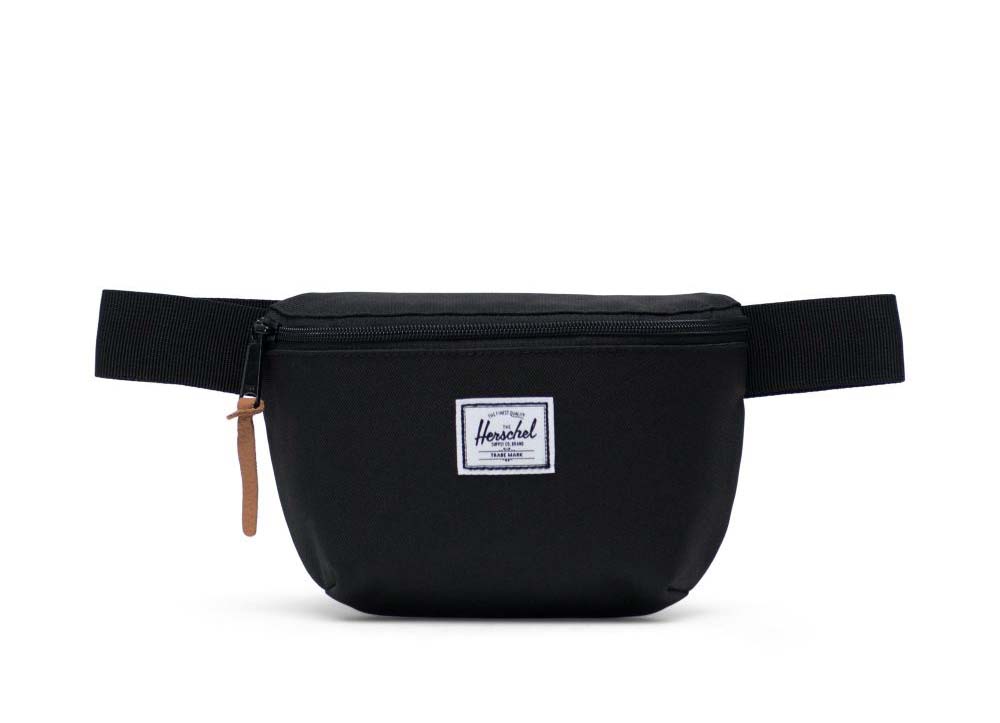 image of a black herschel fourteen hip pack