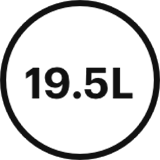 Symbol 19,5 Liter Volumen