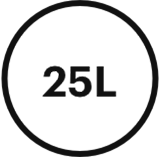 Symbol 25 Liter Volumen