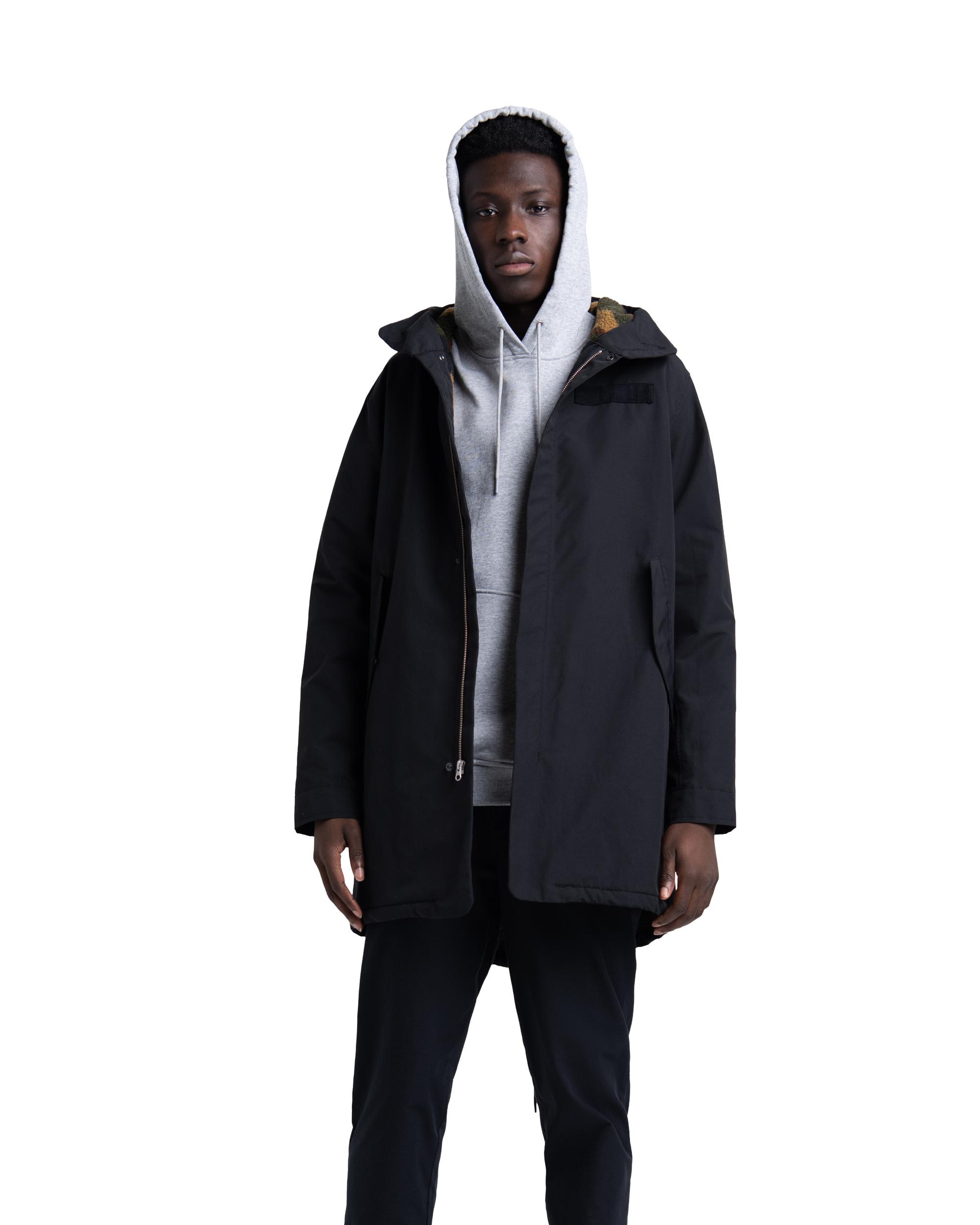 100 正規品 メンズ ブラック アウター ライトコート Supply Herschel ハーシェルサプライ コート ジャケット